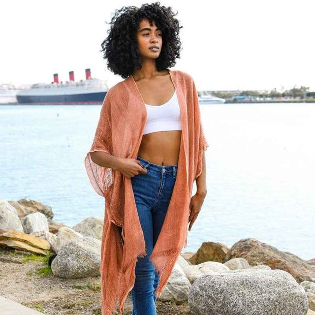 Glam Sequin Kimono