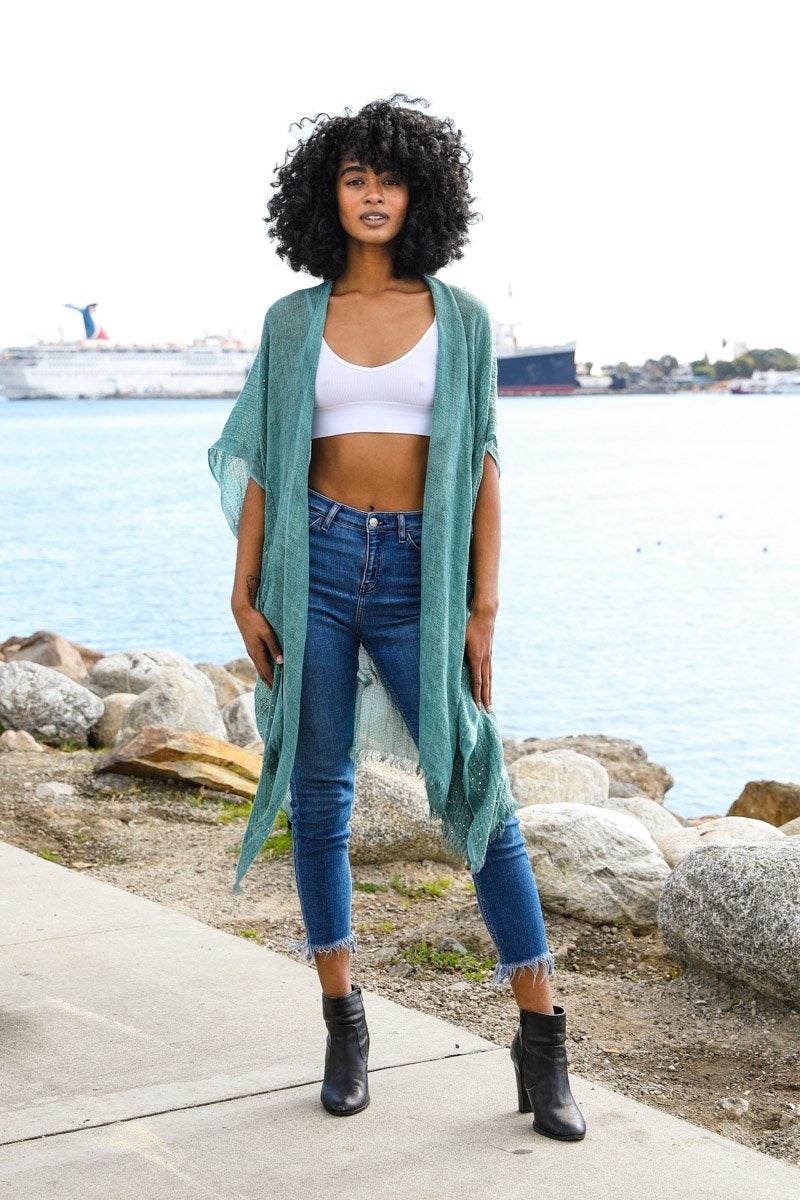 Glam Sequin Kimono