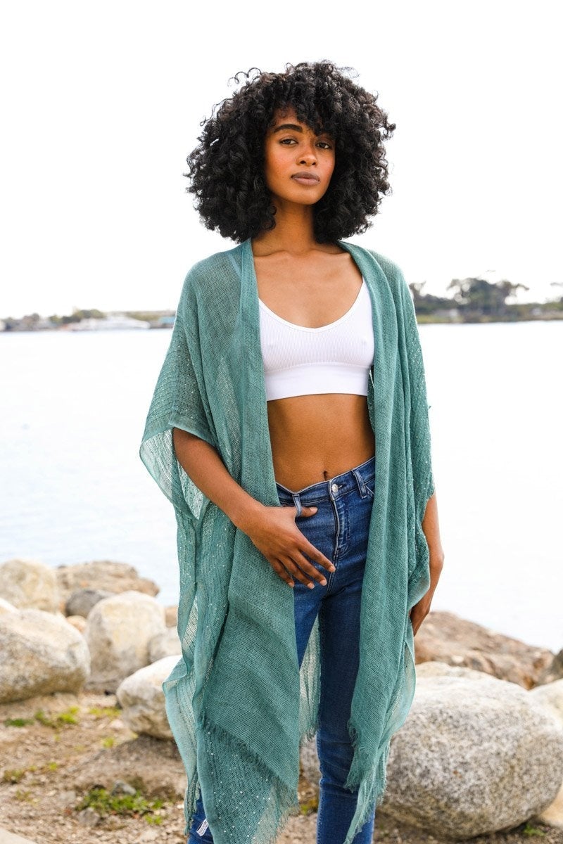 Glam Sequin Kimono