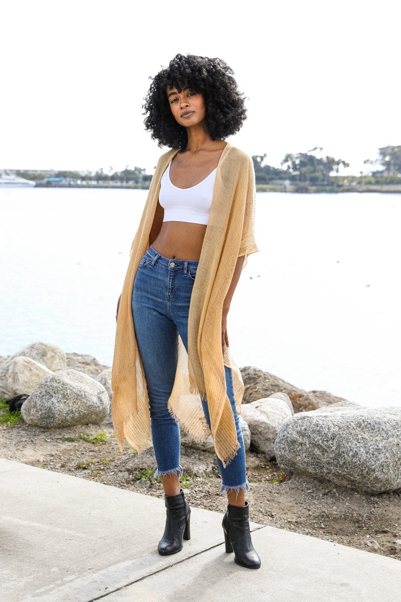 Glam Sequin Kimono