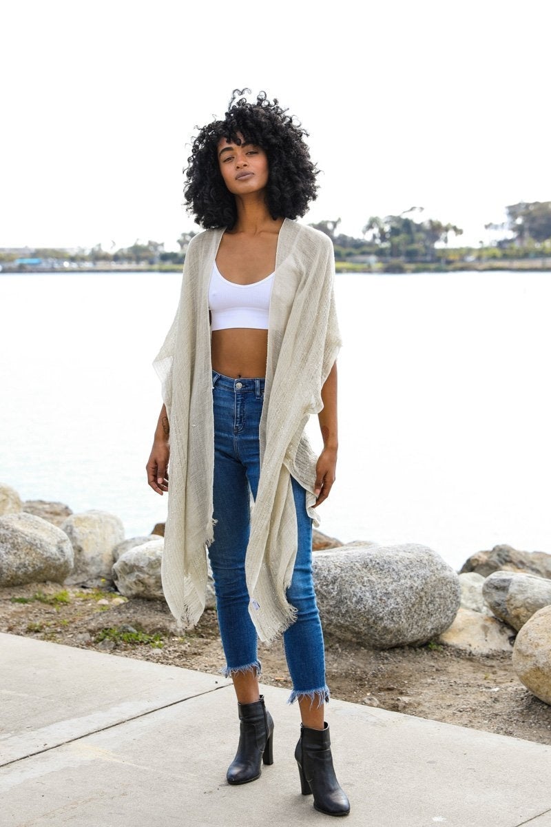 Glam Sequin Kimono