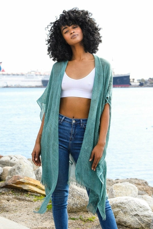 Glam Sequin Kimono