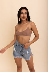 Sheer Mesh Basic Bralette