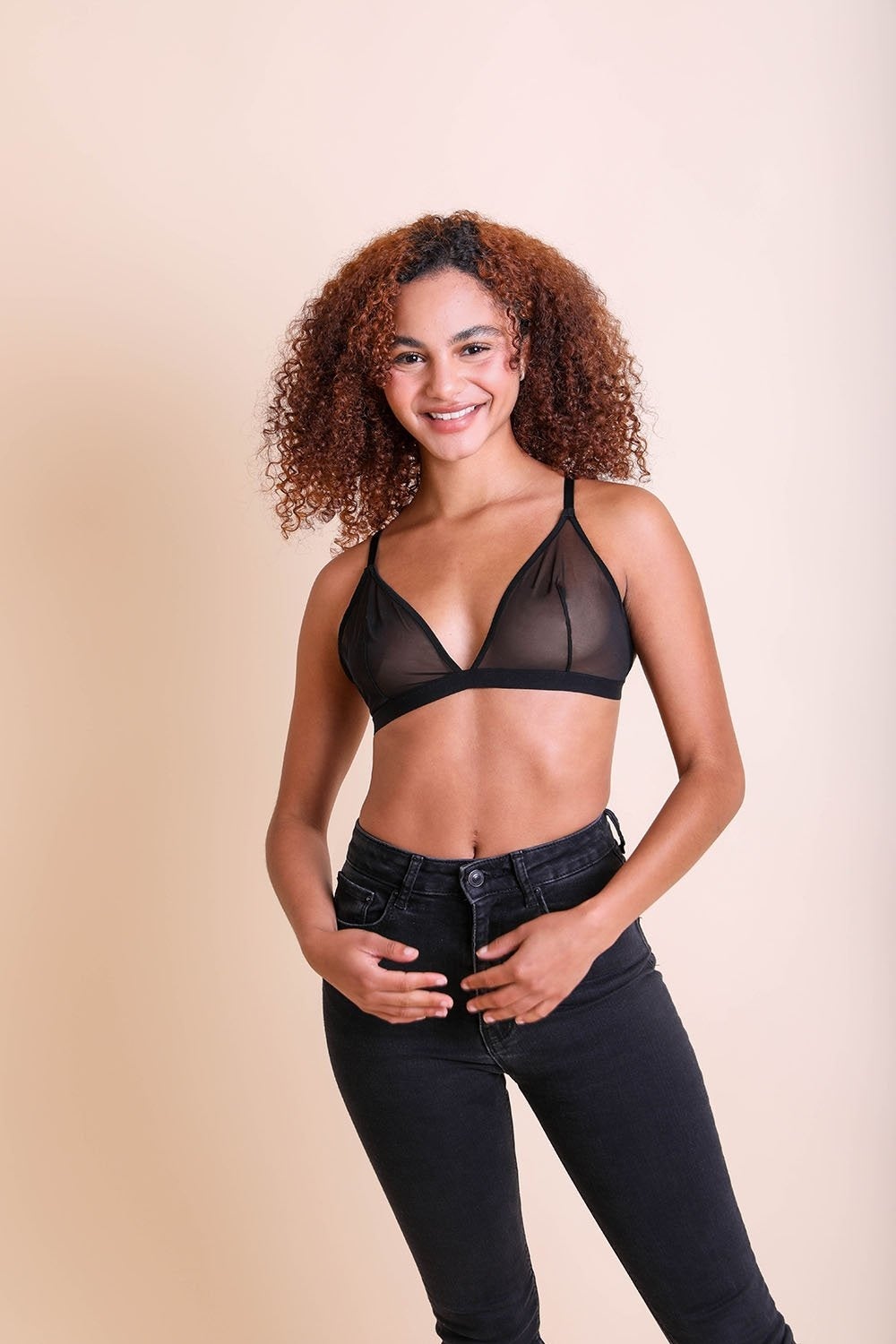Bralettes de malla transparente SL.
