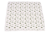 Dino Days Newcastle Blanket featuring colorful dinosaur patterns on a white background, perfect for kids.