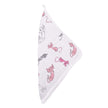 Dandelions Bamboo Washcloth featuring colorful cat prints on a white background, perfect for gentle cleaning.