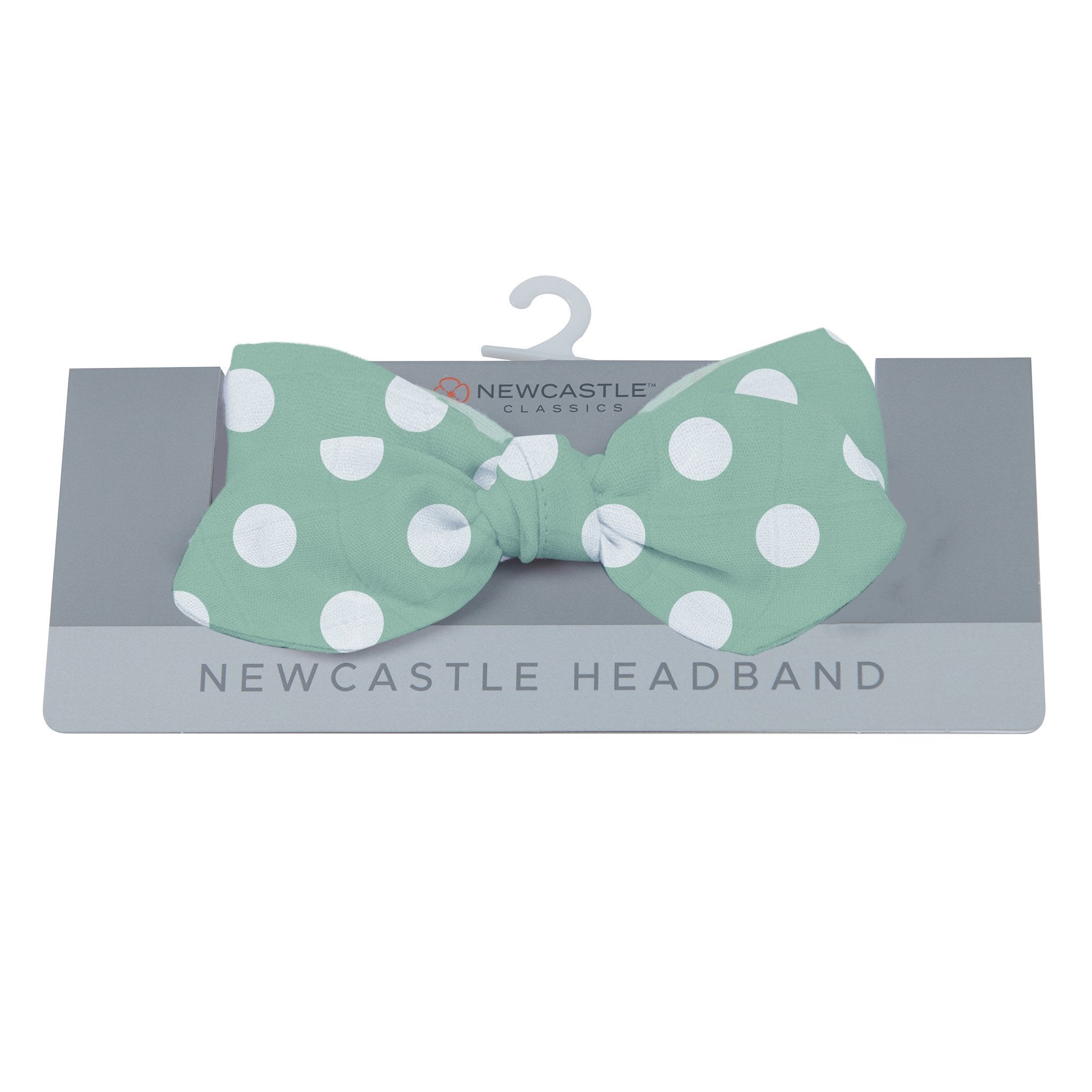 Jade Polka Dot Headband