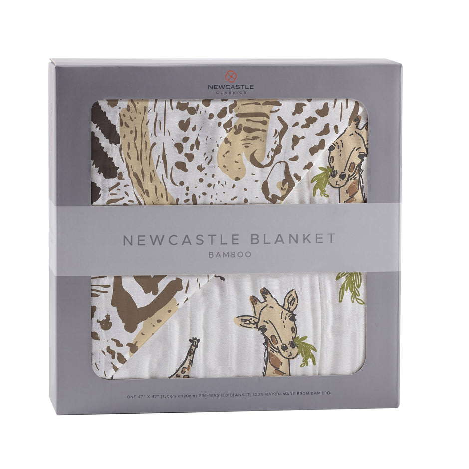 Hungry Giraffe Muslin Blanket