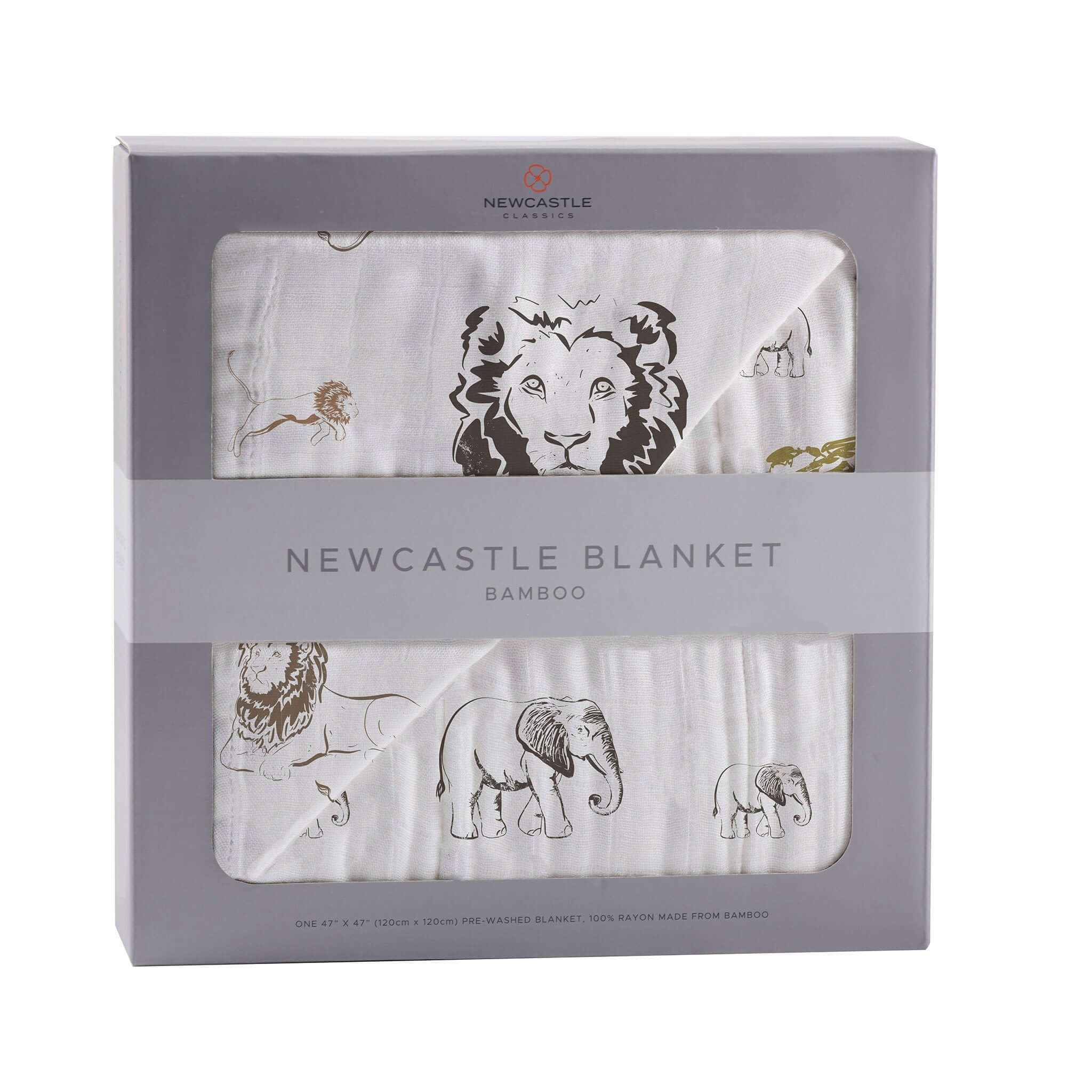 Newcastle Bamboo Blanket featuring animal designs, ideal for comfort and warmth.