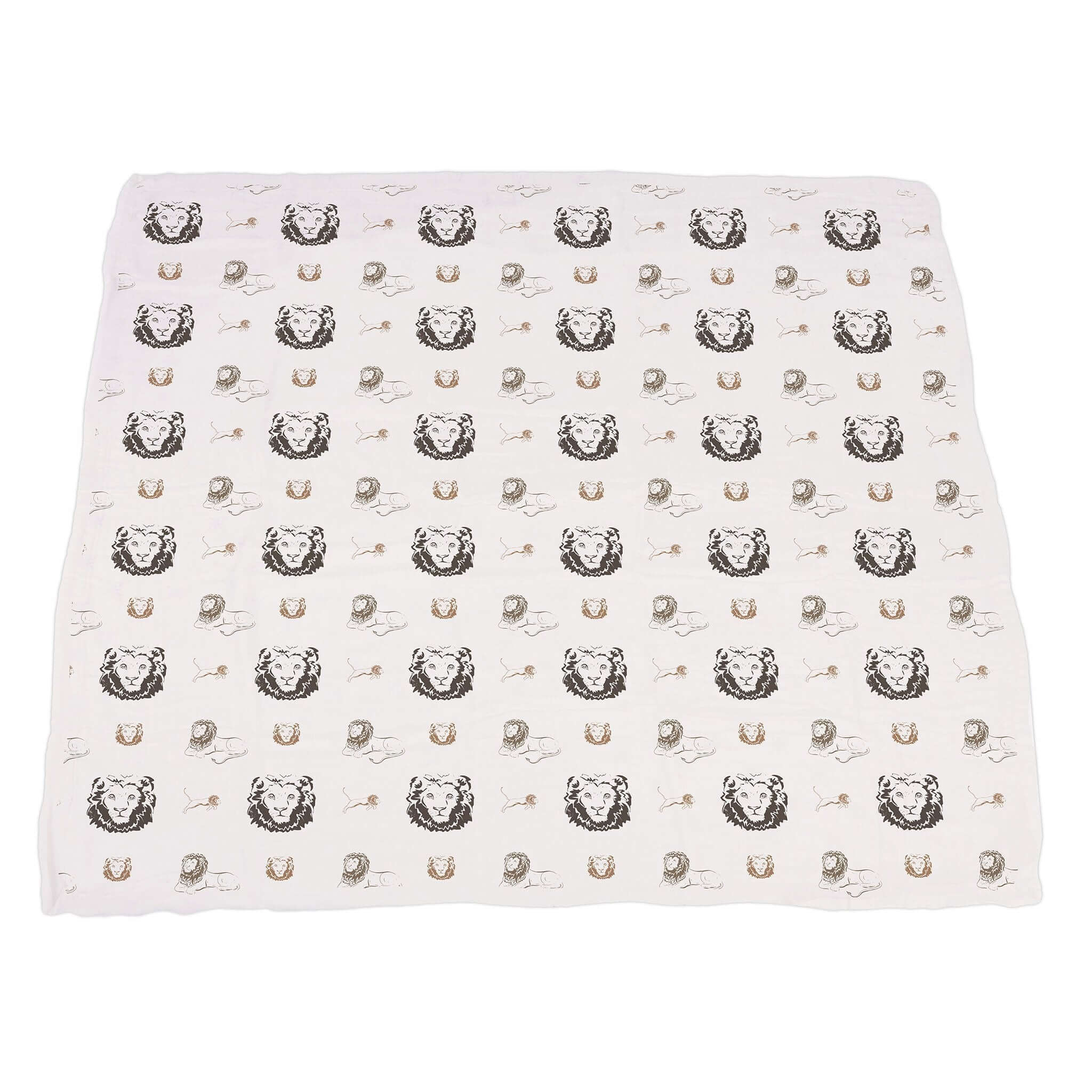 Roar Bamboo Blanket featuring a playful tiger print on a soft, cozy material for stylish warmth.