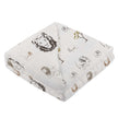 Roar Bamboo Blanket featuring cute animal prints, perfect for cozying up with a soft bamboo fabric.