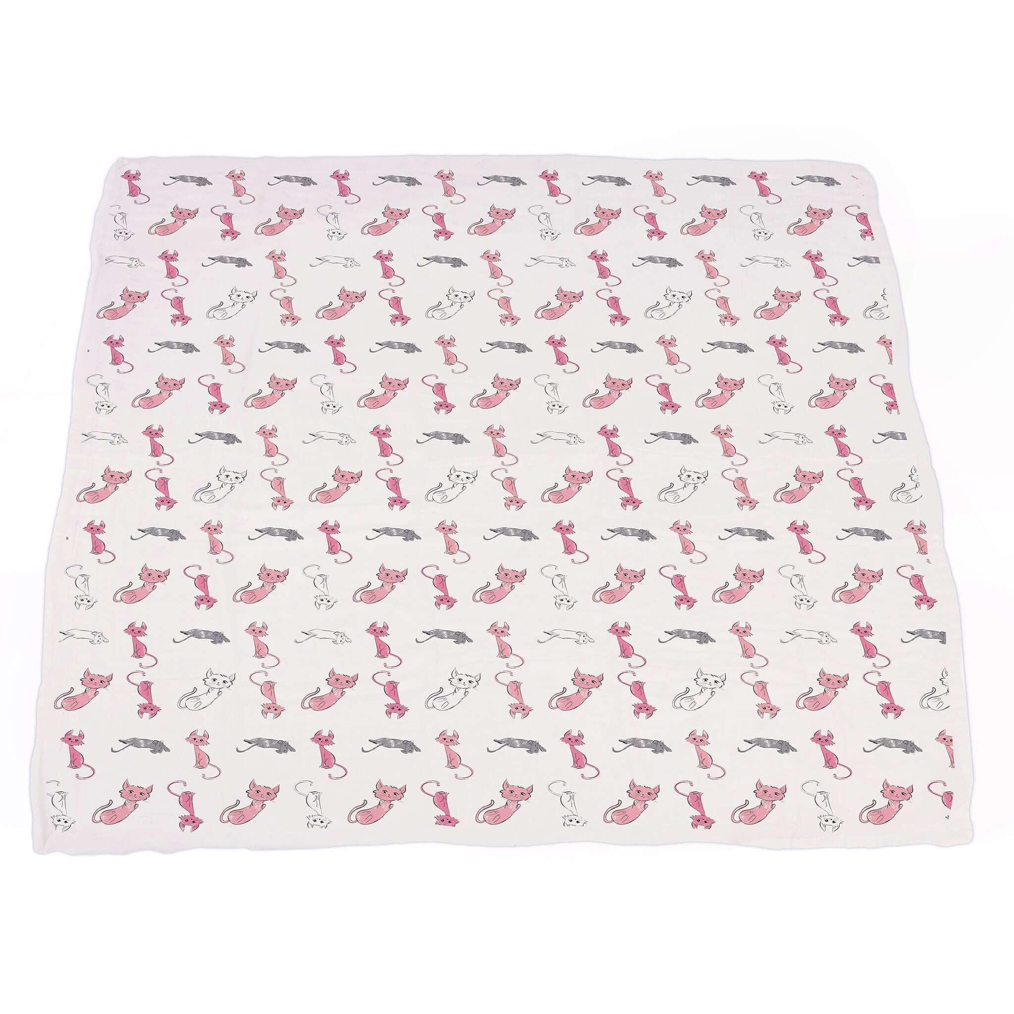 Bamboo Baby Blanket featuring playful animal patterns in soft colors, perfect for keeping your baby cozy.