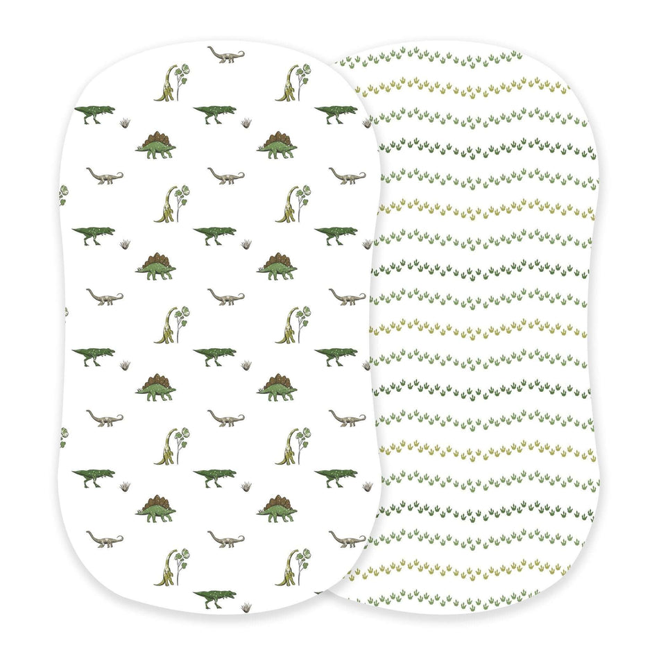 Dino Cotton Pad featuring playful dinosaur prints on soft, breathable fabric for comfortable diaper changes.