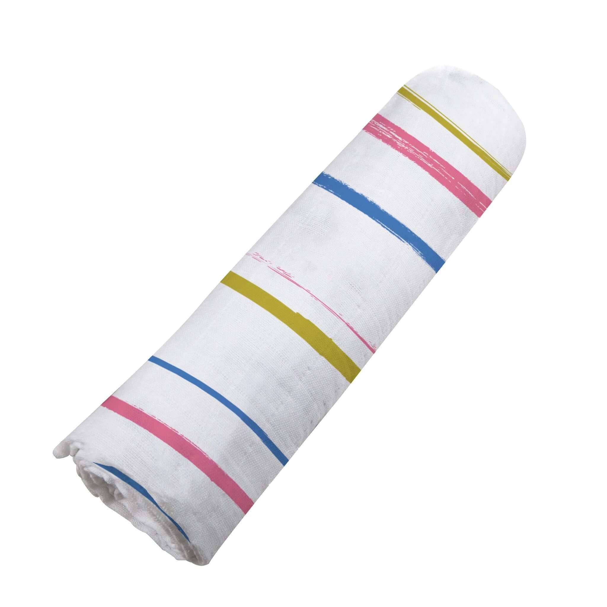 Watercolor Stripe Swaddle