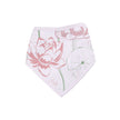 Under Sea Bibs with pink lotus flower design on a light background, perfect for little ones.