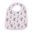 Savannah Snap Bibs featuring playful giraffe prints, perfect for protecting clothes during mealtime. Ideal bibs for little ones.