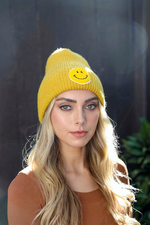 Gorro acanalado Smiley 