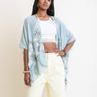 Women Floral Lightweight Kimono Cardigan Open Front Cover Up