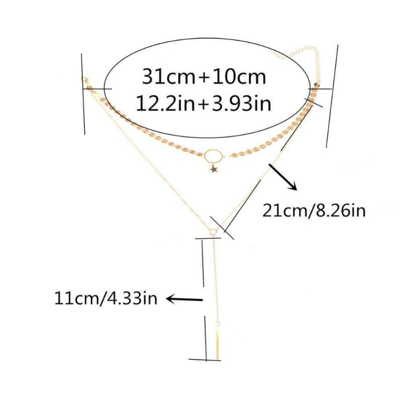 Collier ras du cou étoile