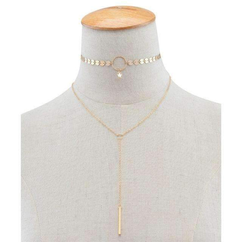 Collier ras du cou étoile