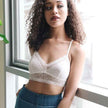 Lace Bralette Crop Top Spaghetti Strap Soft Stretch Innerwear
