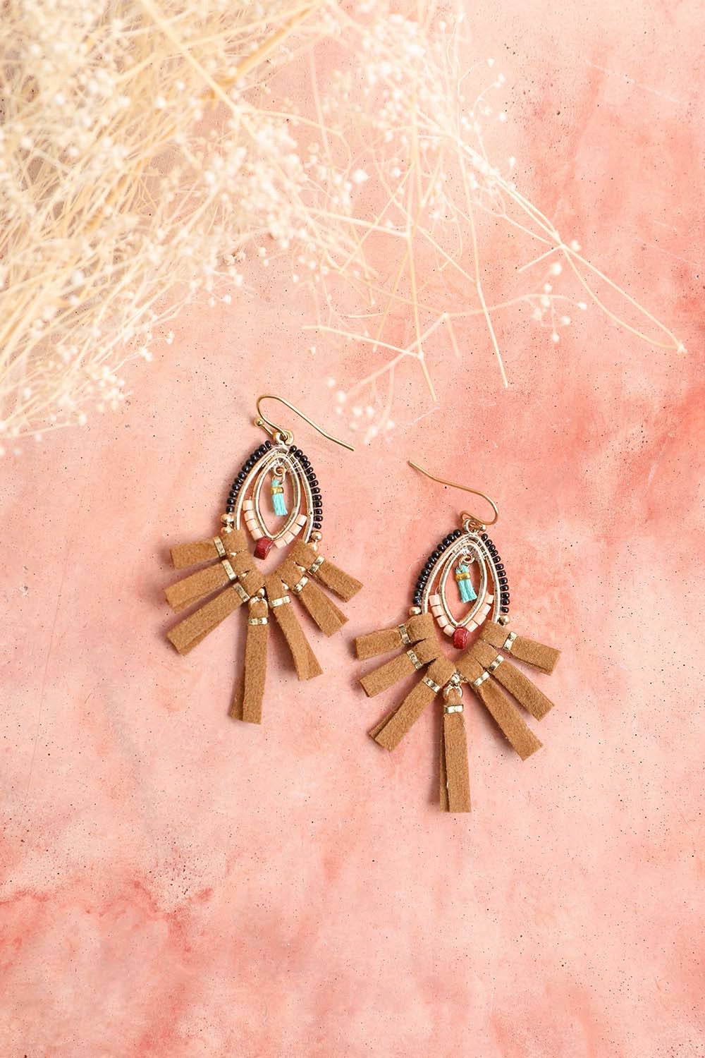 Fringe Bead Earrings