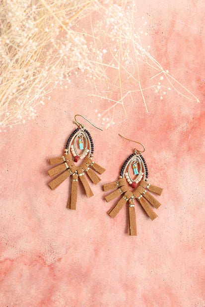 Fringe Bead Earrings
