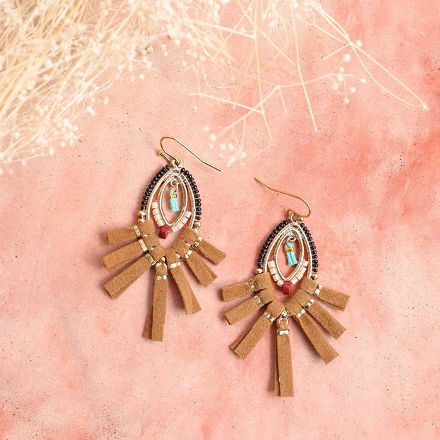 Fringe Bead Earrings