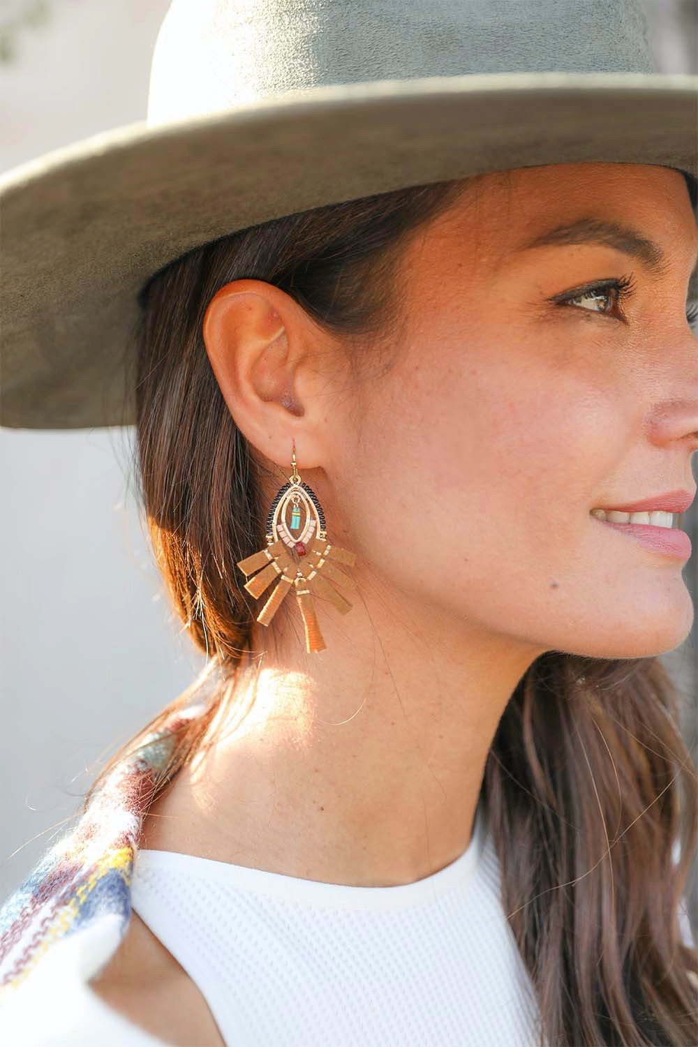 Fringe Bead Earrings