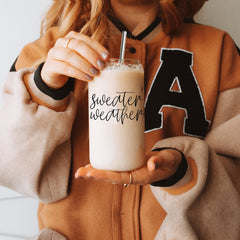 Sweater Weather Glass Cup