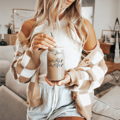 Sweater Weather Glass Cup