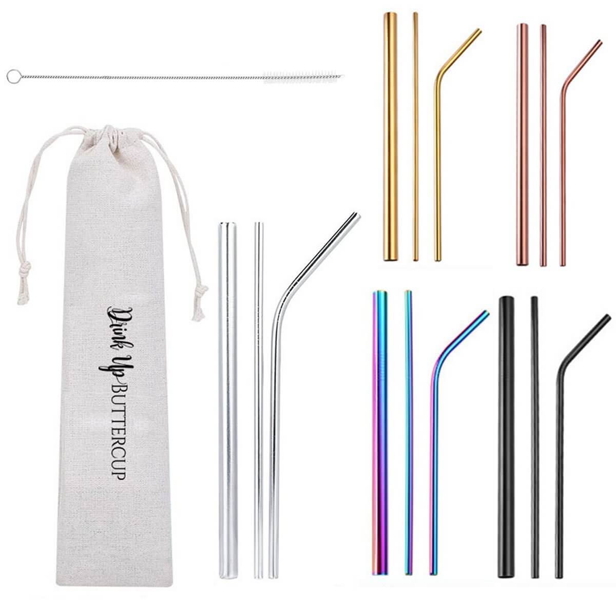 Buttercup Metal Straws