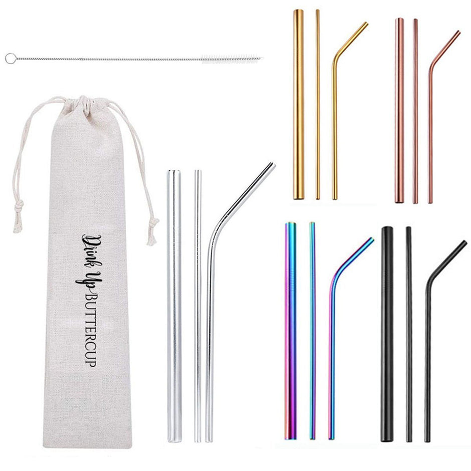 Buttercup Metal Straws