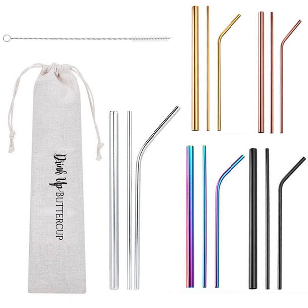 Buttercup Metal Straws
