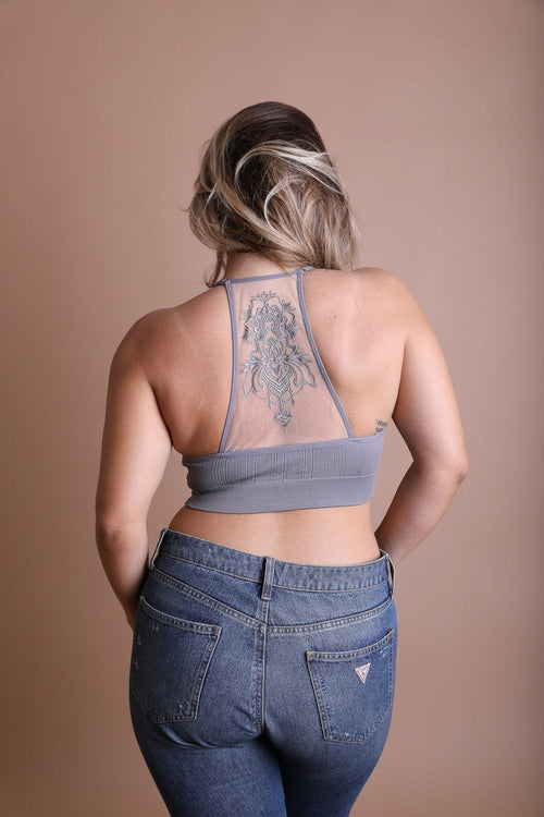 Tattoo Back Mesh Bralettes