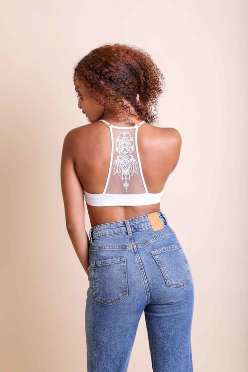Tattoo Back Mesh Bralettes