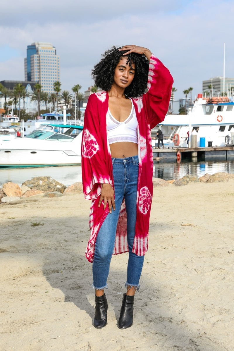 Summer Tie Dye Kimono
