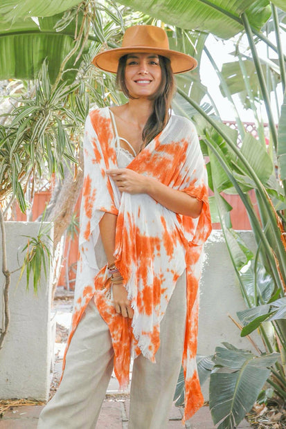 Vibrant Tie-Dye Kimono