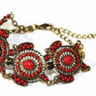Multicolor Beaded Floral Statement Necklace Jewelry