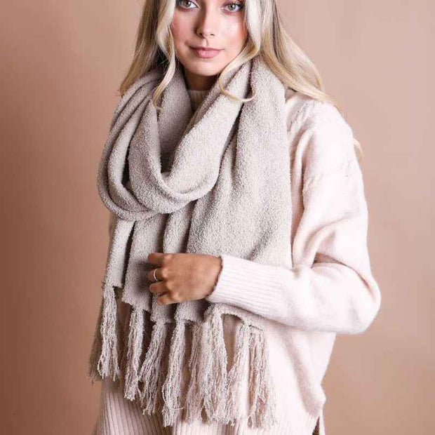 Boucle Tassel Scarf