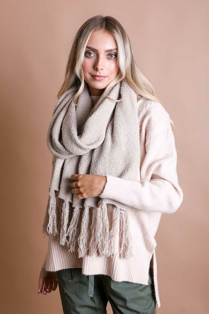 Boucle Tassel Scarf