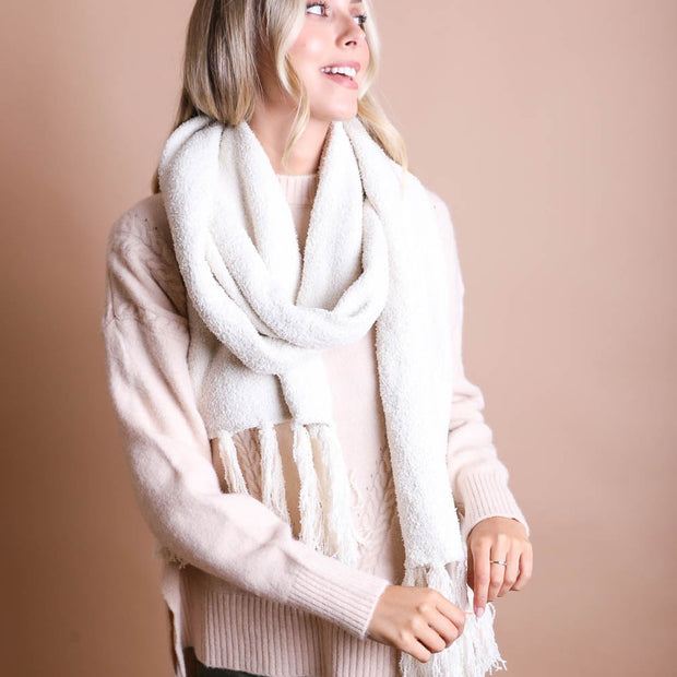 Boucle Tassel Scarf