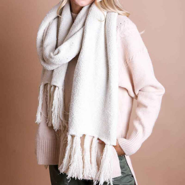 Boucle Tassel Scarf