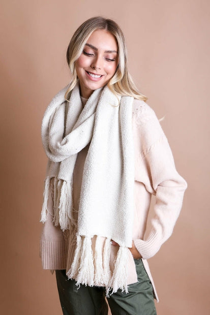 Boucle Tassel Scarf