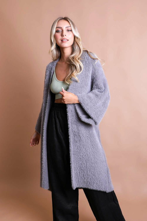 Cardigans en tricot mohair ultra doux.