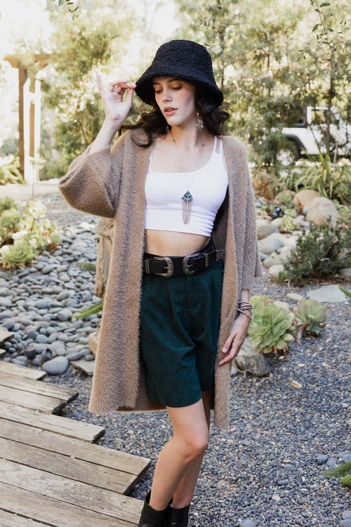 Cardigans en tricot mohair ultra doux.