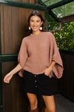 Urban Chic Ribbed Poncho