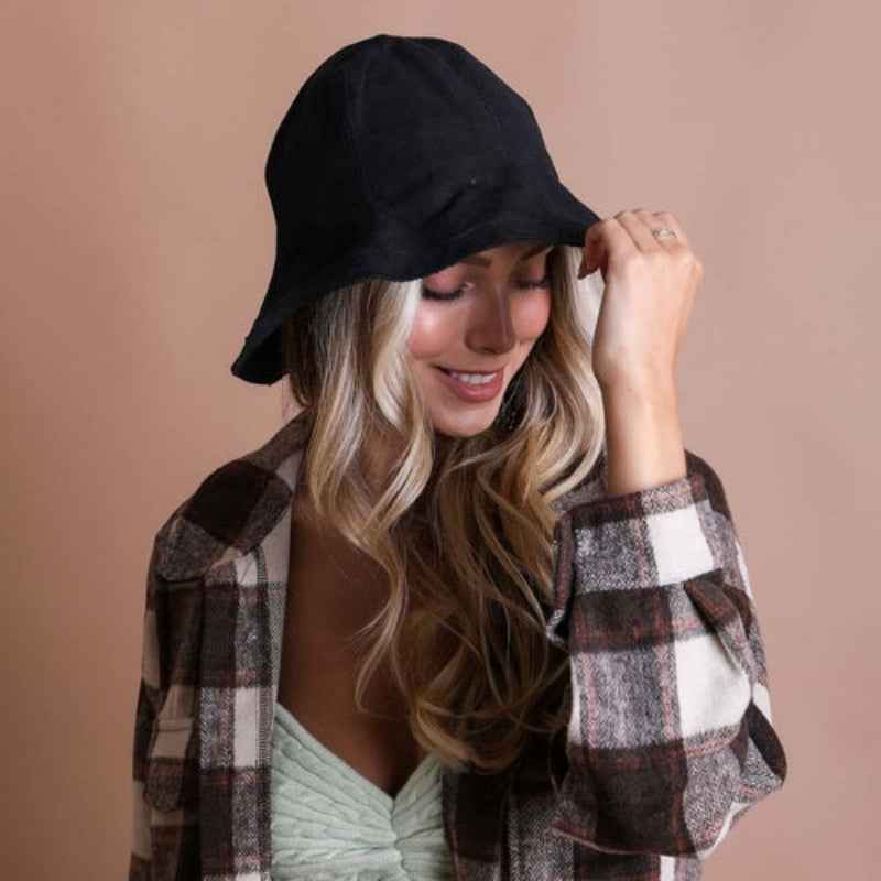Urban Cotton Bucket Hat – Black – Comfortable & Stylish Sun Hat