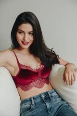 Velvet Lace Half Cami