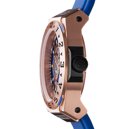 Vento Blue Rose Gold Men's Watch